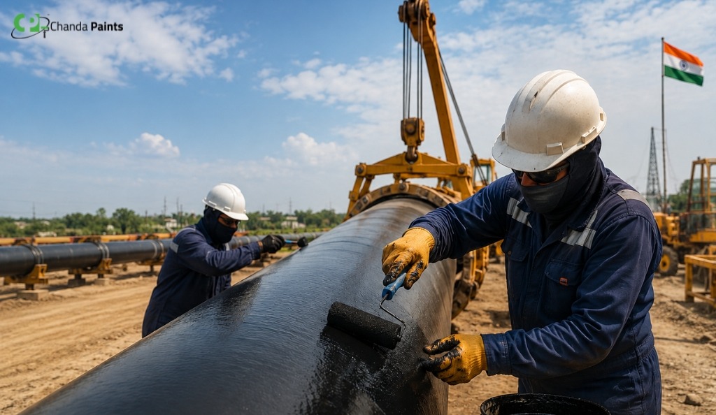 Protective Coatings Manufacturer Solutions for Oil & Gas Pipelines in India Background