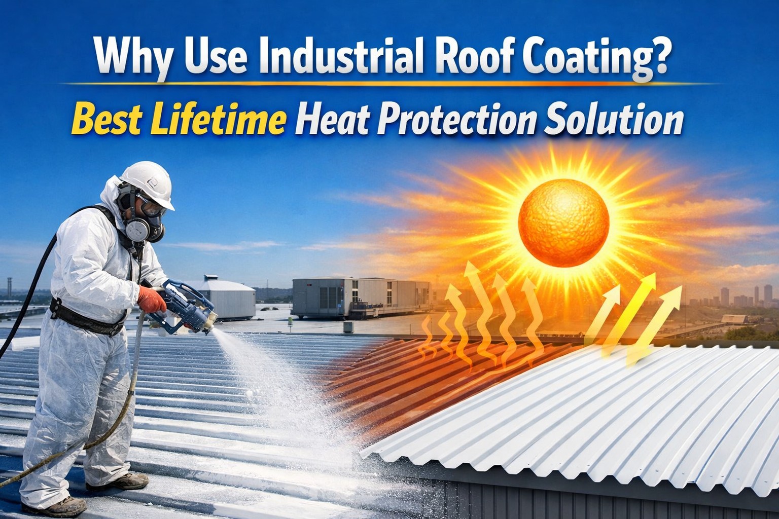 Why Use Industrial Roof Coating? Best Lifetime Heat Protection Solution Background