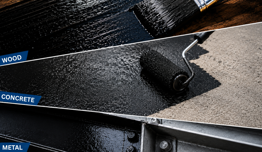 Bitumen Paint Uses for Wood, Concrete & Metal: Complete Guide, Benefits & Applications Background